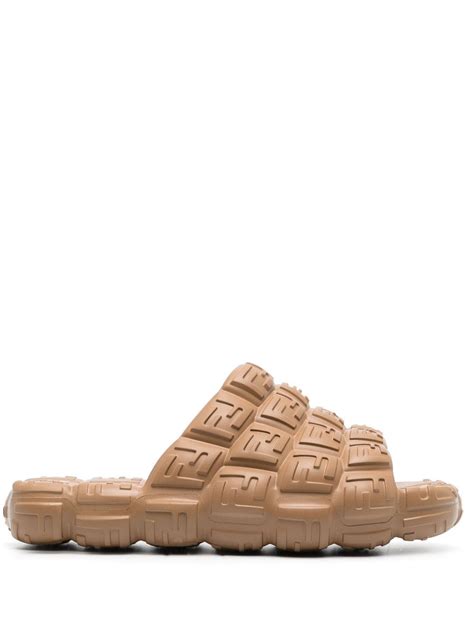 fendi logo embossed cloud slides|FENDI Cloud logo.